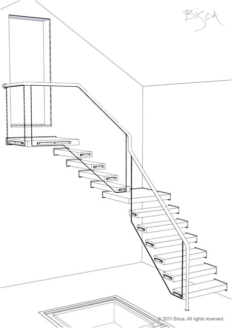 Cantilevered Staircase, Bisca