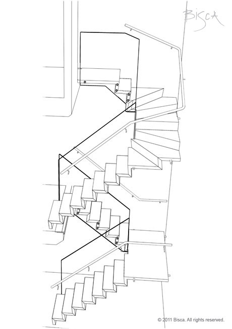 Multi-Flight Staircase, Bisca