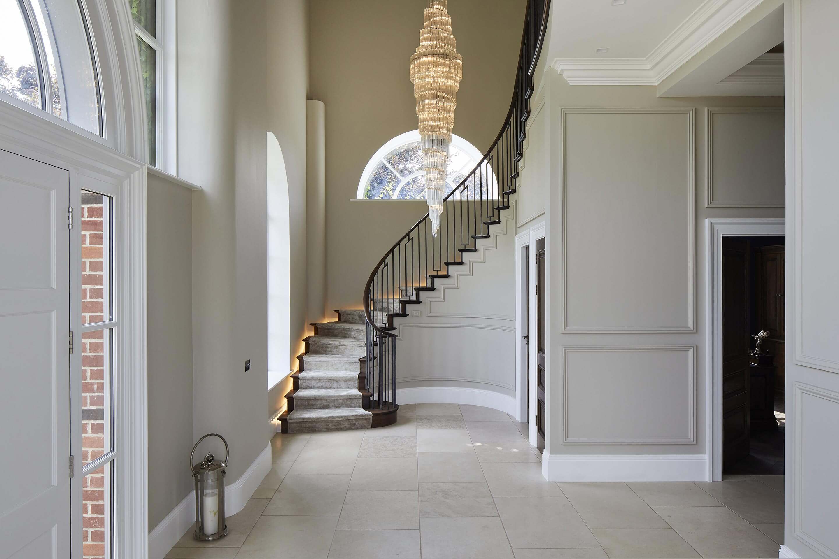 Classical Curved Oak Staircase, West Yorkshire
