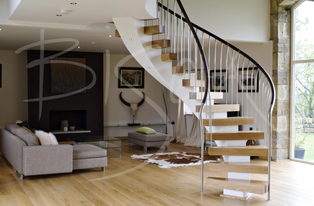 bespoke helical stair