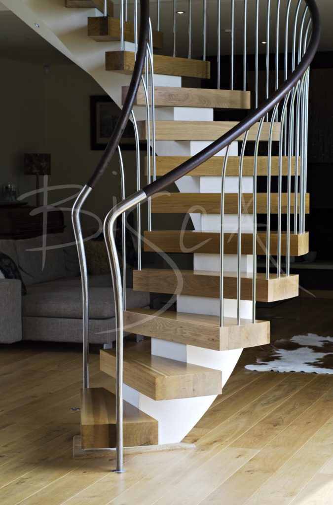 1943 - Bisca bespoke helical stair design Yorkshire