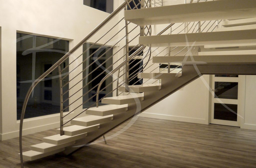 3147 - Bisca Corian Staircase Design USA