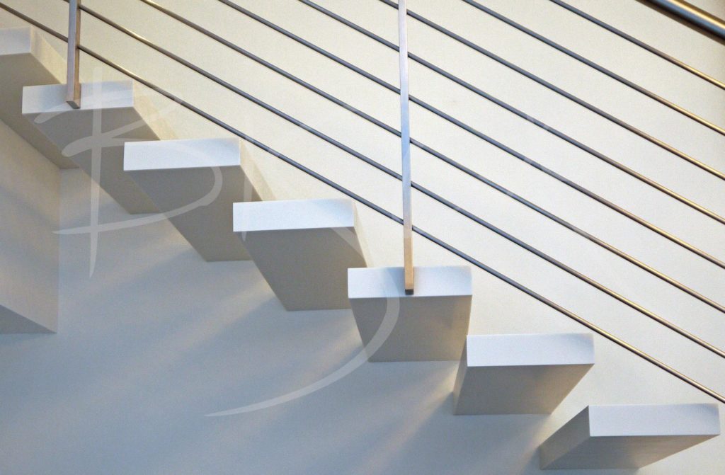 3147 - Bisca Corian Staircase Design USA