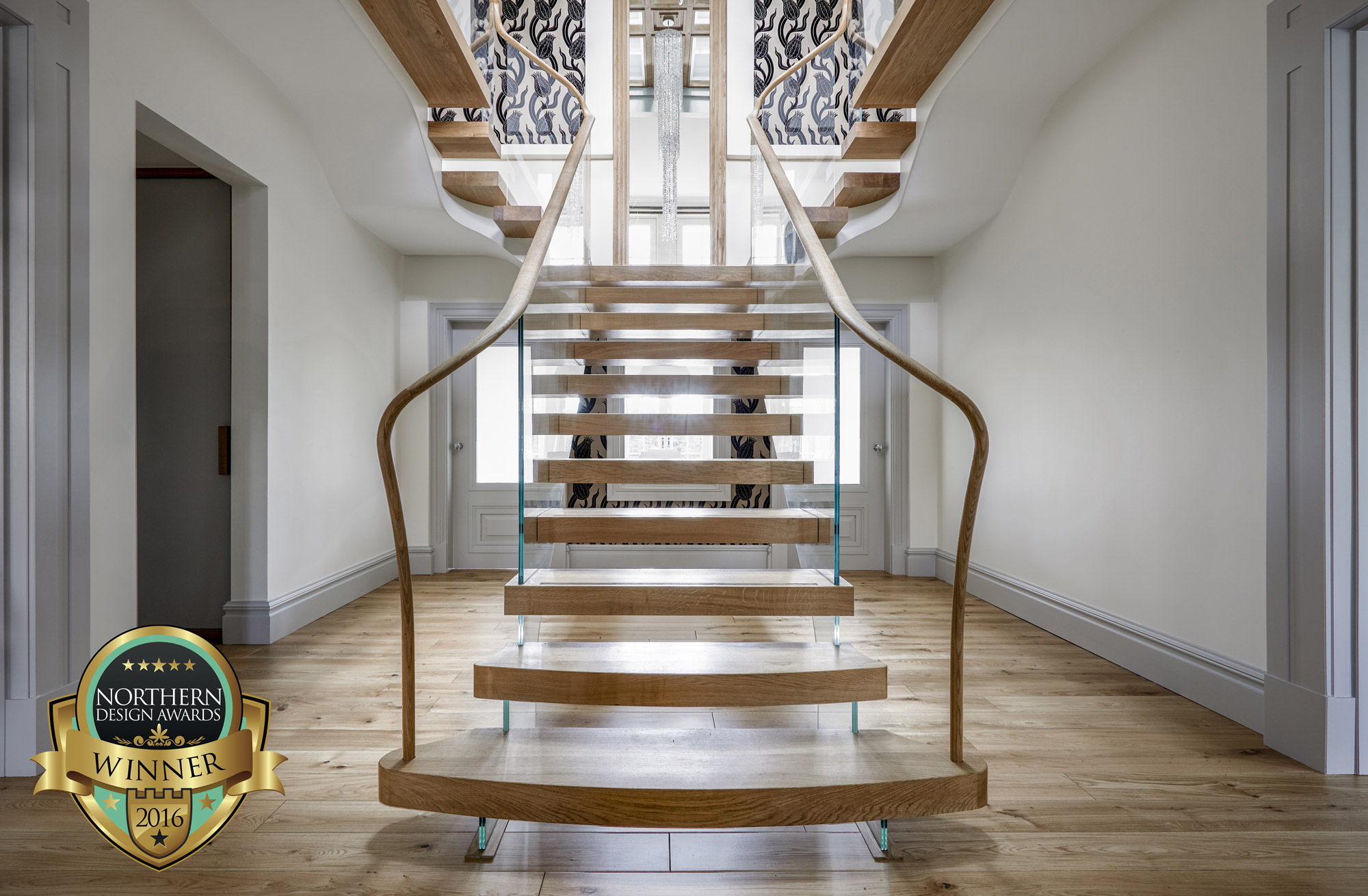 Contemporary Oak Staircase | Award Winning Staircase Design | Bisca