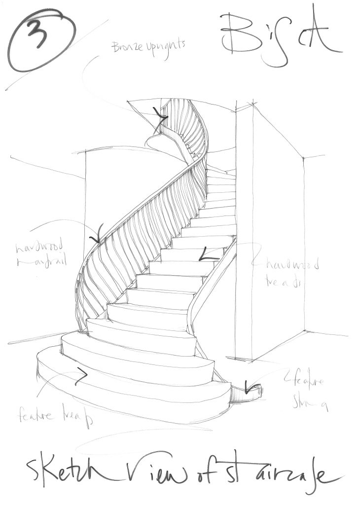 4603 - Bisca Art Nouveau Inspired Staircase Design