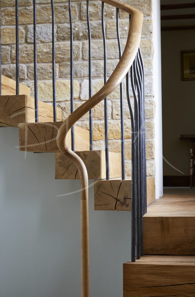 4828 - Bisca stacked oak staircase design