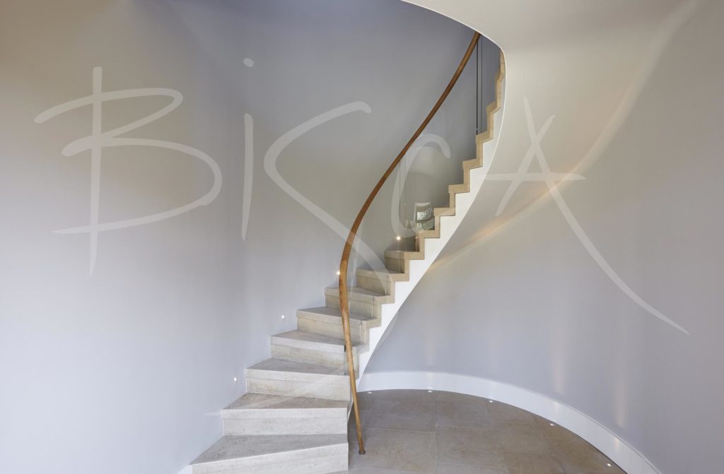 4878 - Bisca zigzag stone staircase design