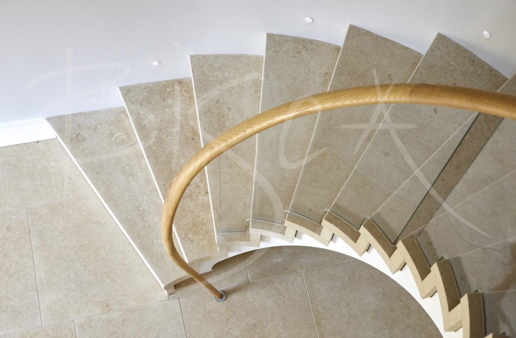 4878 - Bisca zigzag stone staircase design