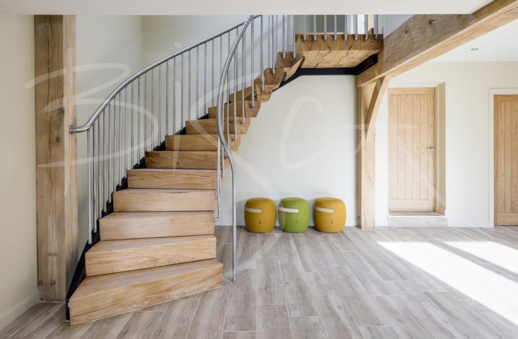5029 - Bisca Rustic Oak Staircase Design Yorkshire