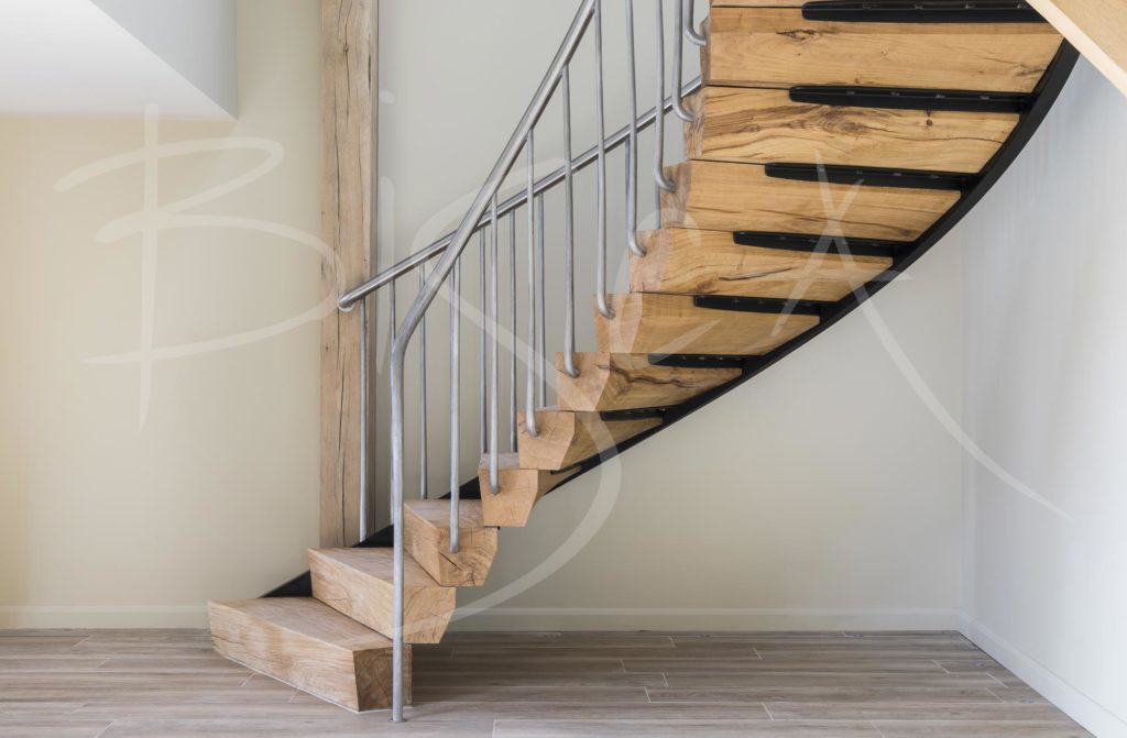 5029 - Bisca Rustic Oak Staircase Design Yorkshire