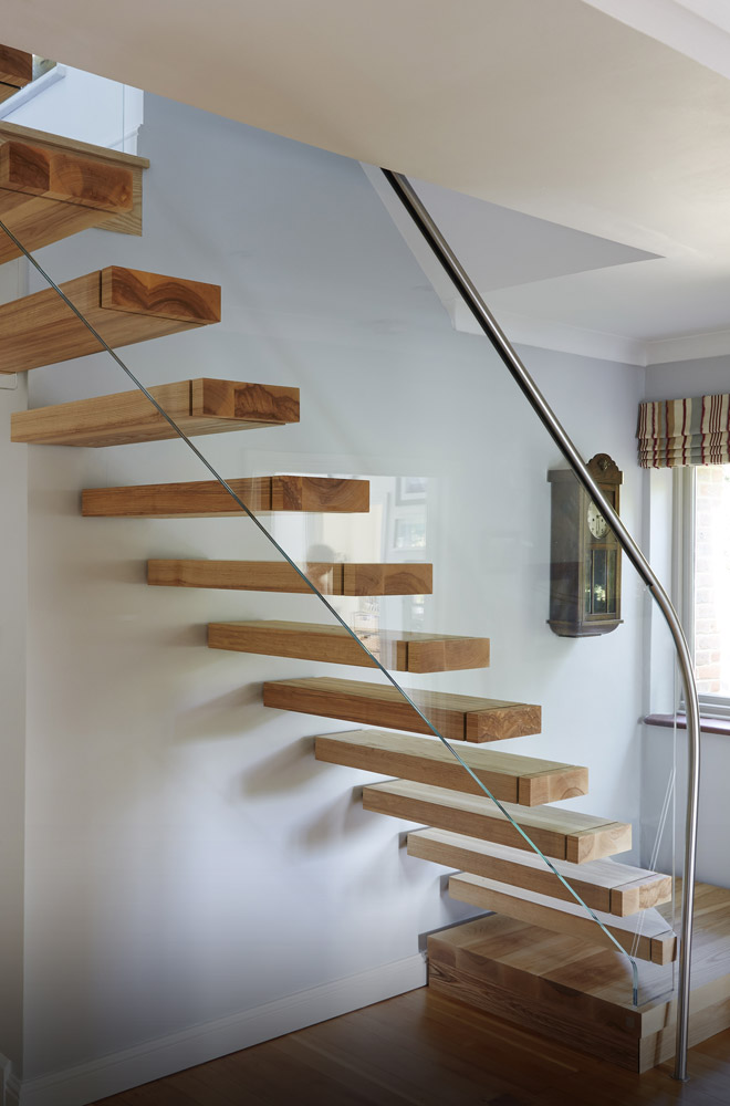 After 5047 Floating Ash Staircase Buckinghamshire