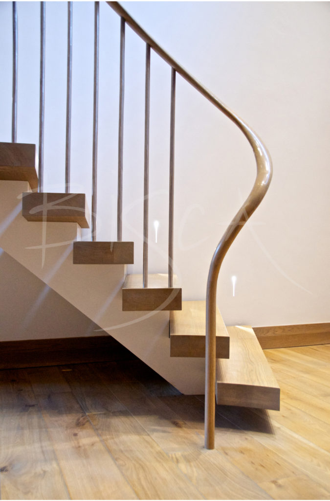 bespoke helical staircase