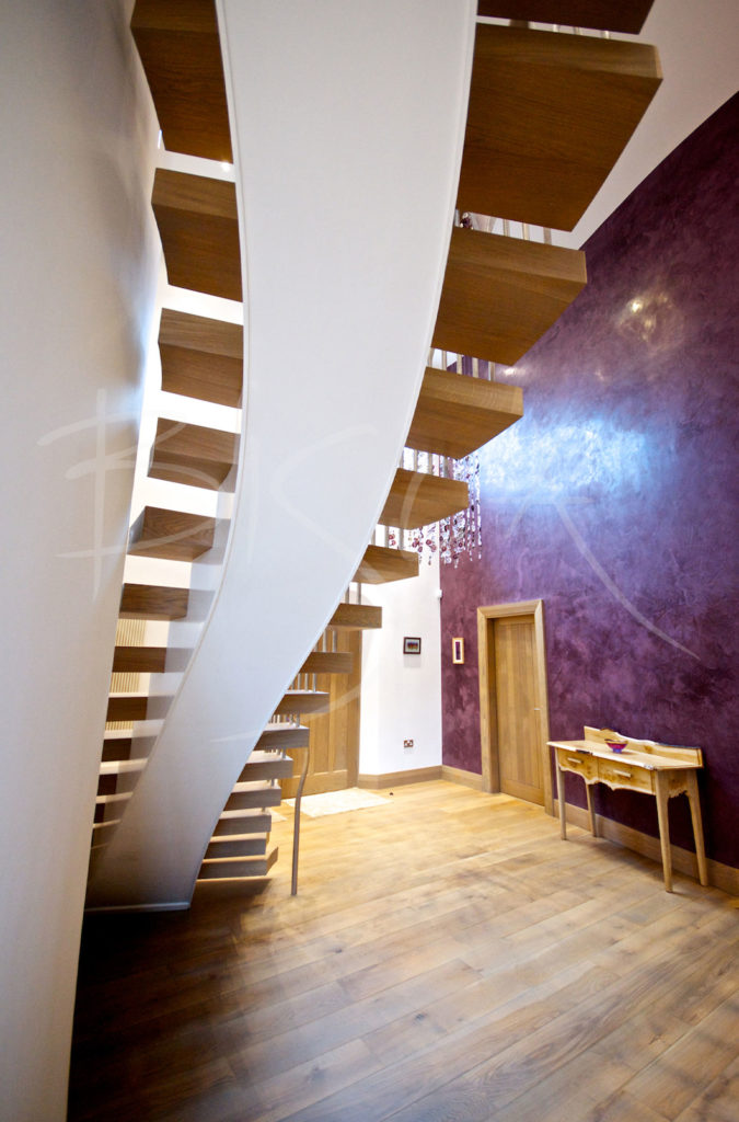 bespoke helical staircase