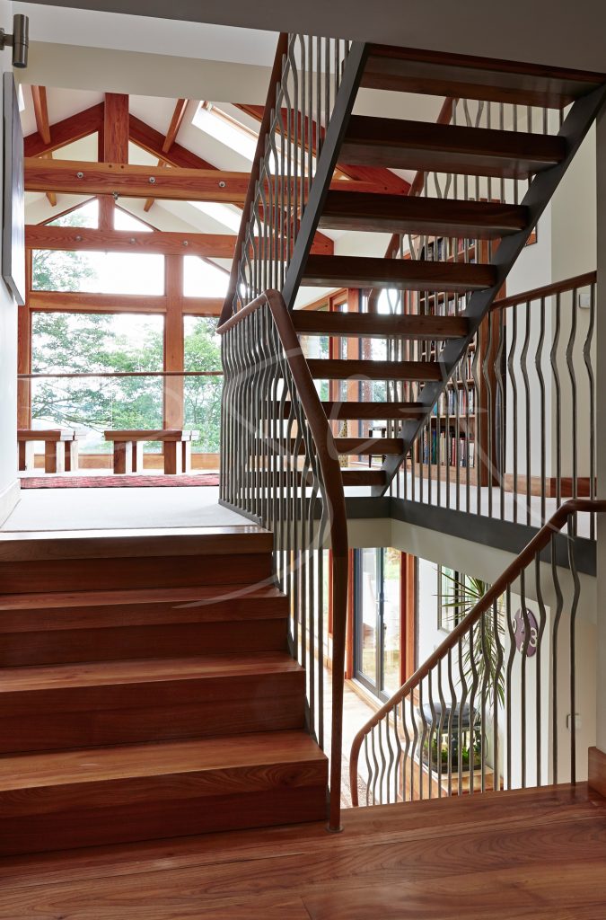 Barn conversion staircase by Bisca Bespoke Stairs