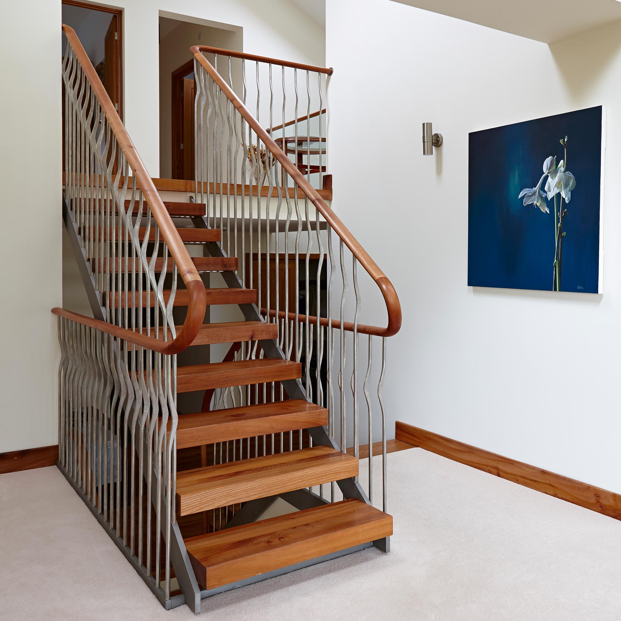 barn conversion staircase Barn stairs Bespoke Design Bisca