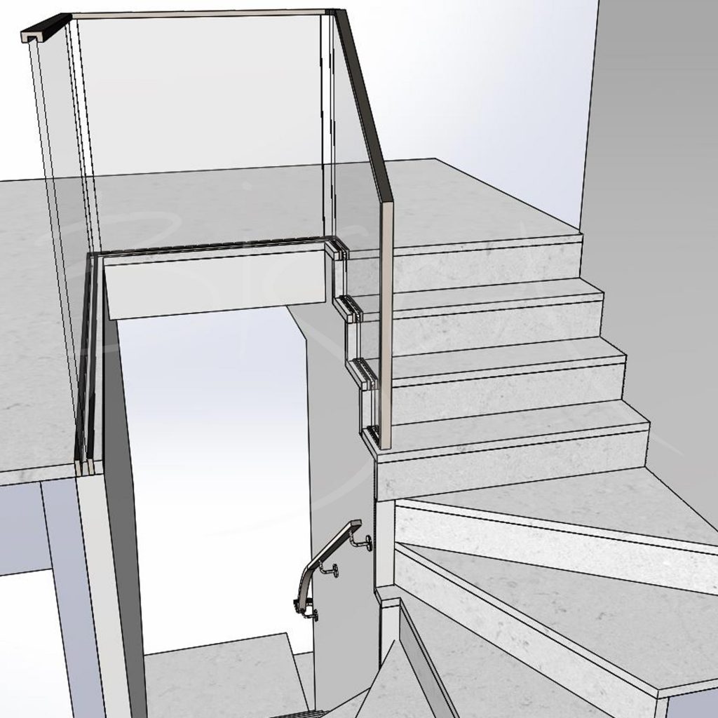 bespoke profile steel handrail