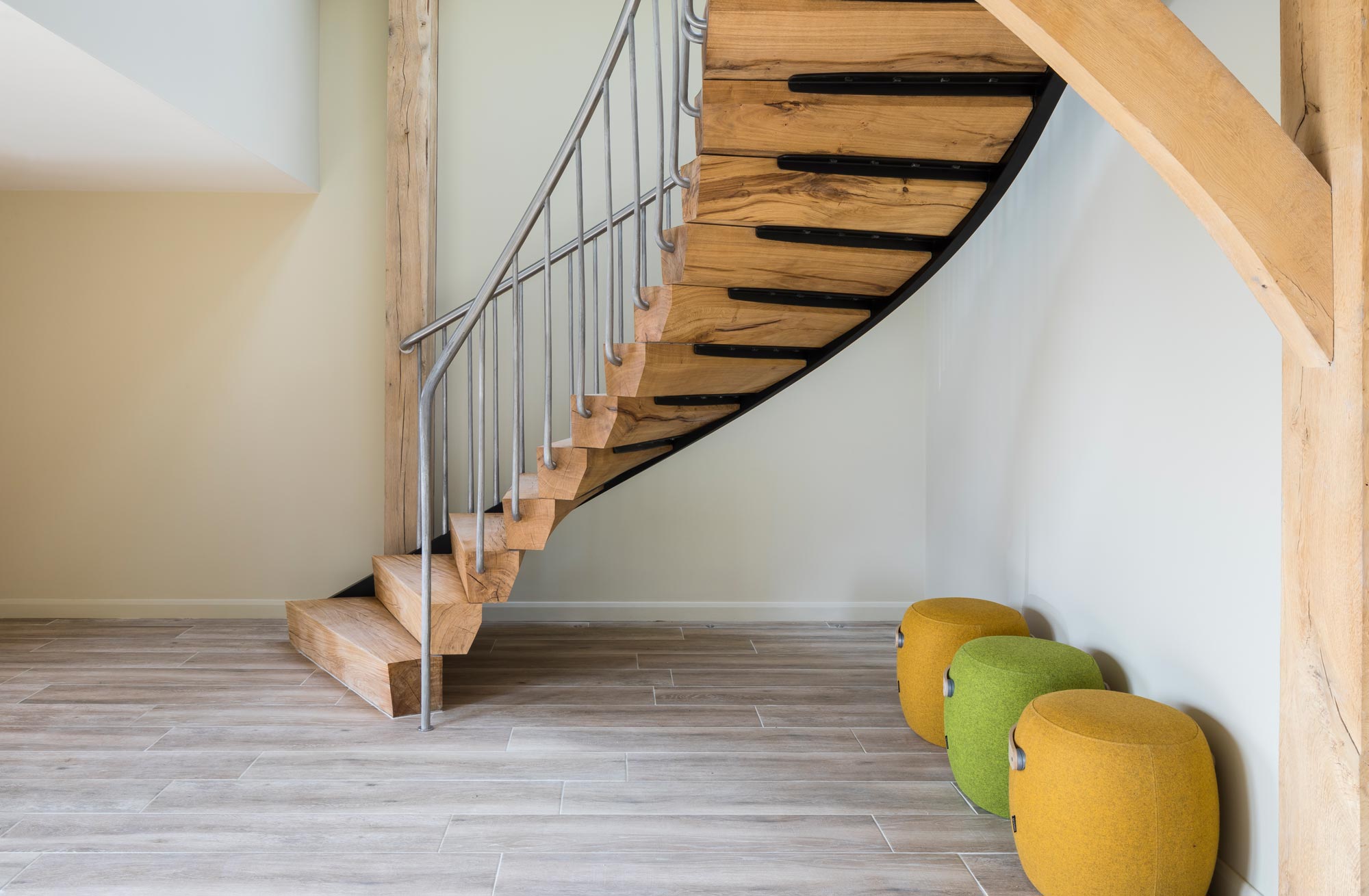 staircases in oak framed buildings