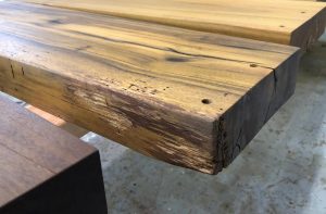green heart timber from Hartlepool docks in Bisca workshop fast fashion