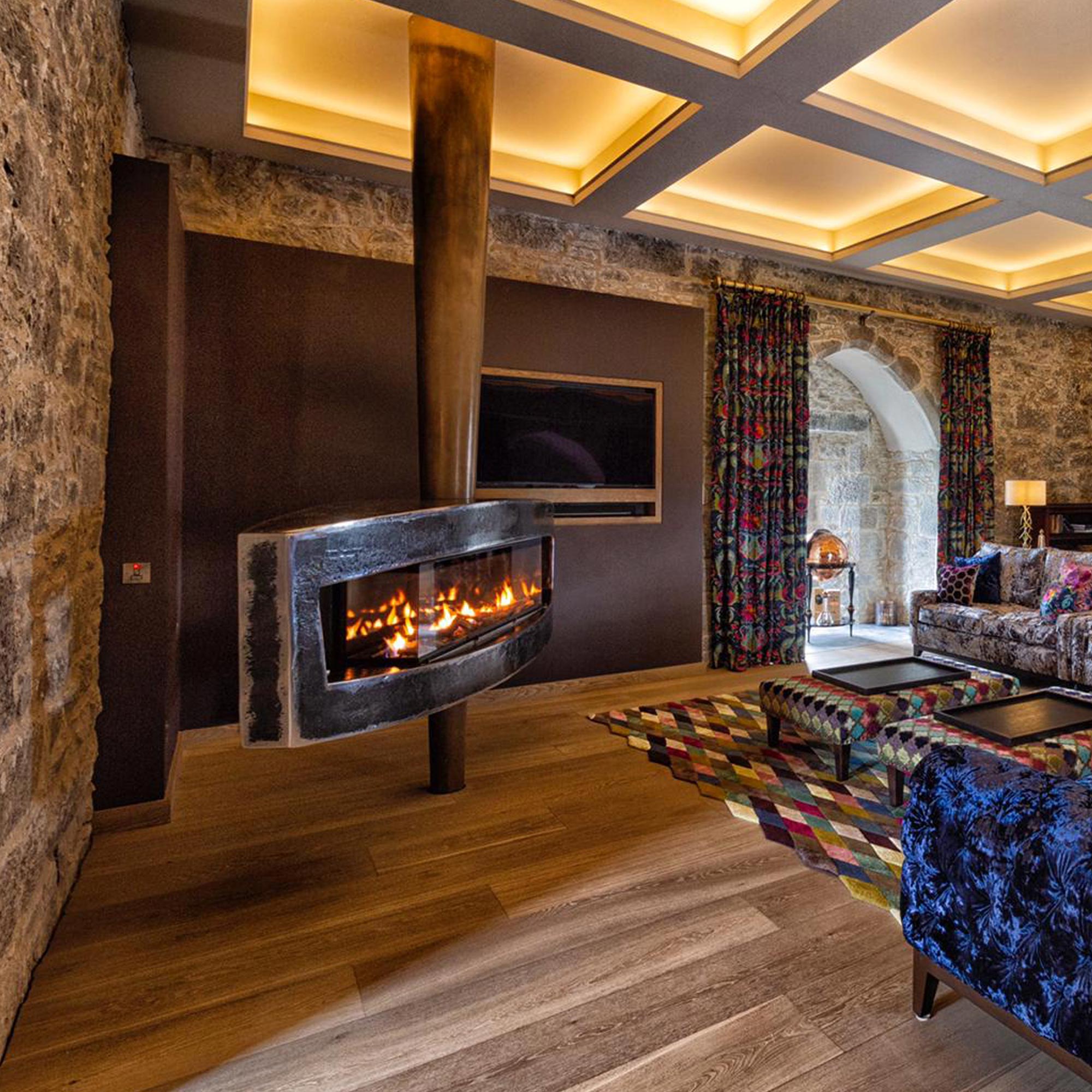 bespoke fireplace steel fireplace surround Belvelly Castle BIsca