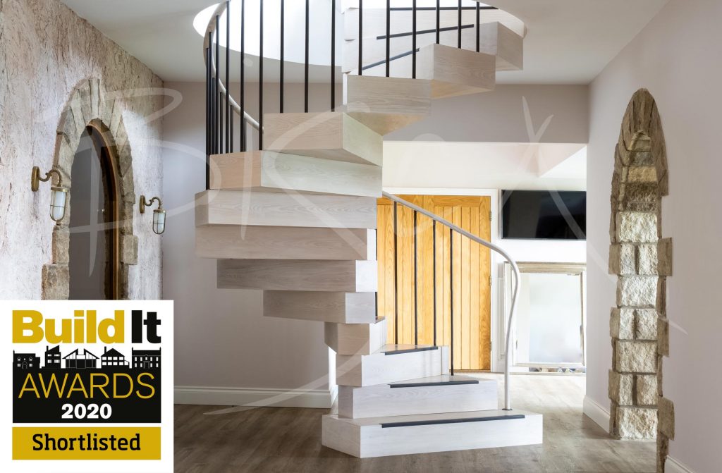 bespoke stacked spiral staircase by bisca spiral stairs