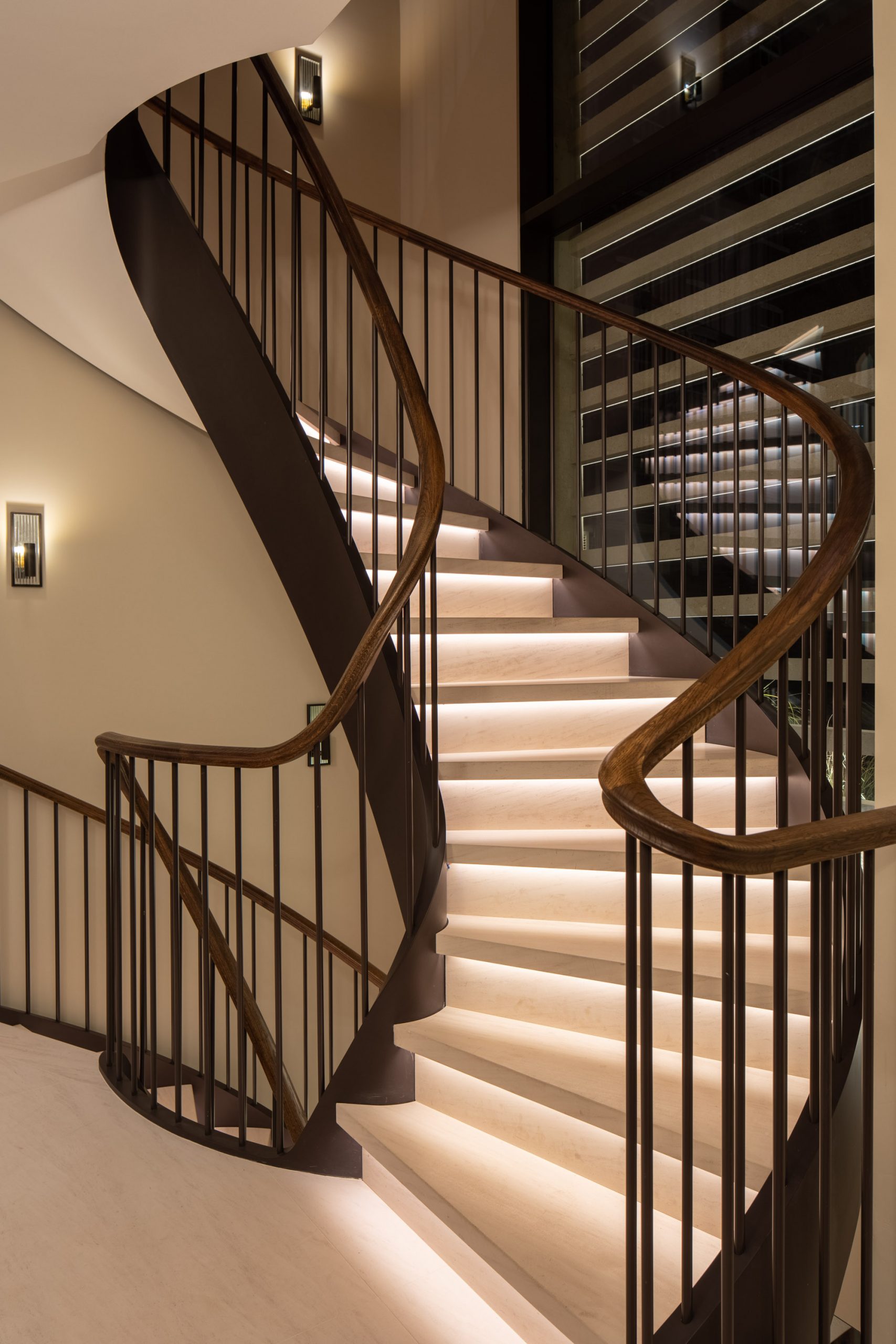 Elliptical Stair Design Boundary Space Architects London Bisca