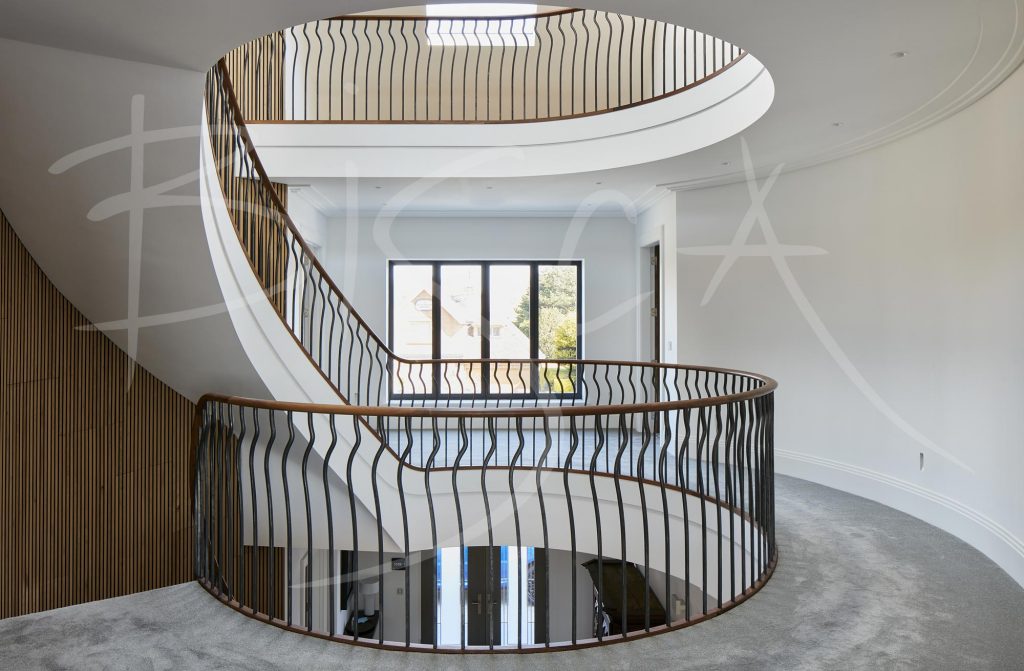 Helical Staircase Design First Floor Landing