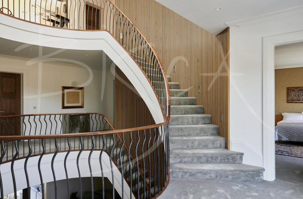 Luxury Walnut Staircase First Floor Landing