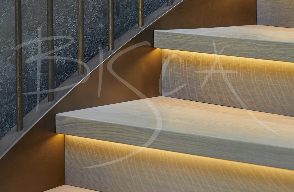 Curved Floating Staircase Design