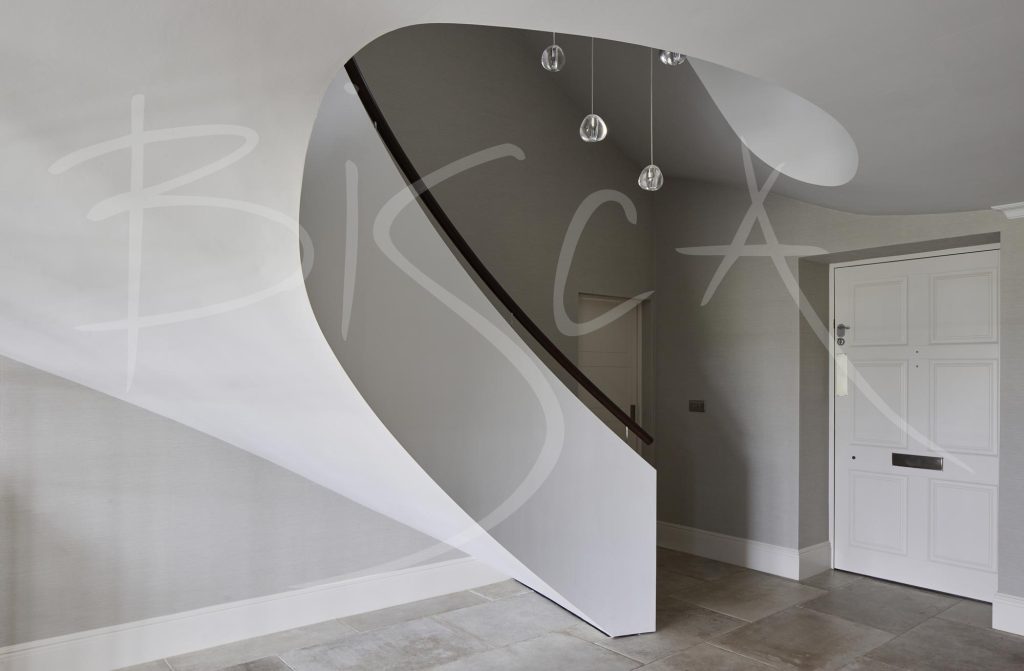 Stunning Curved Staircase Entrance Hall