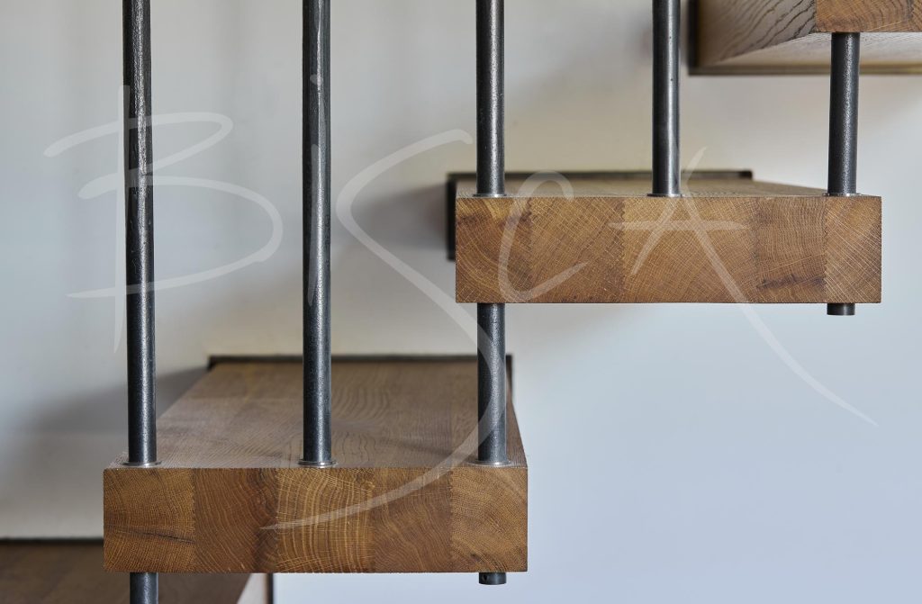 Elegant Staircase Oak Treads