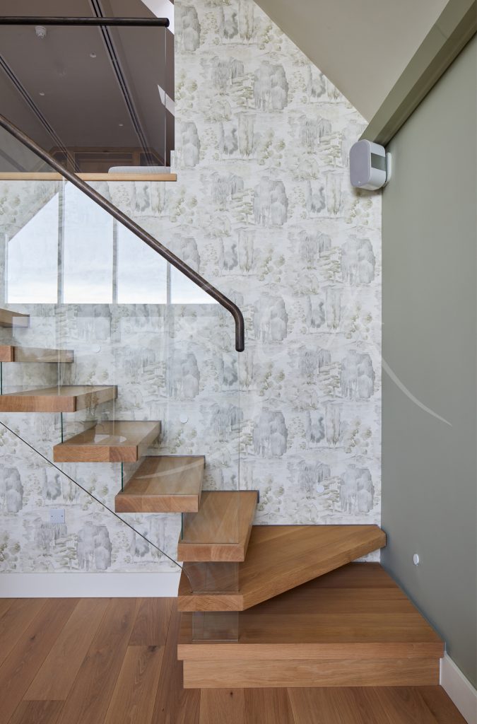 Beautiful New Staircase Floating Treads Feature Tread