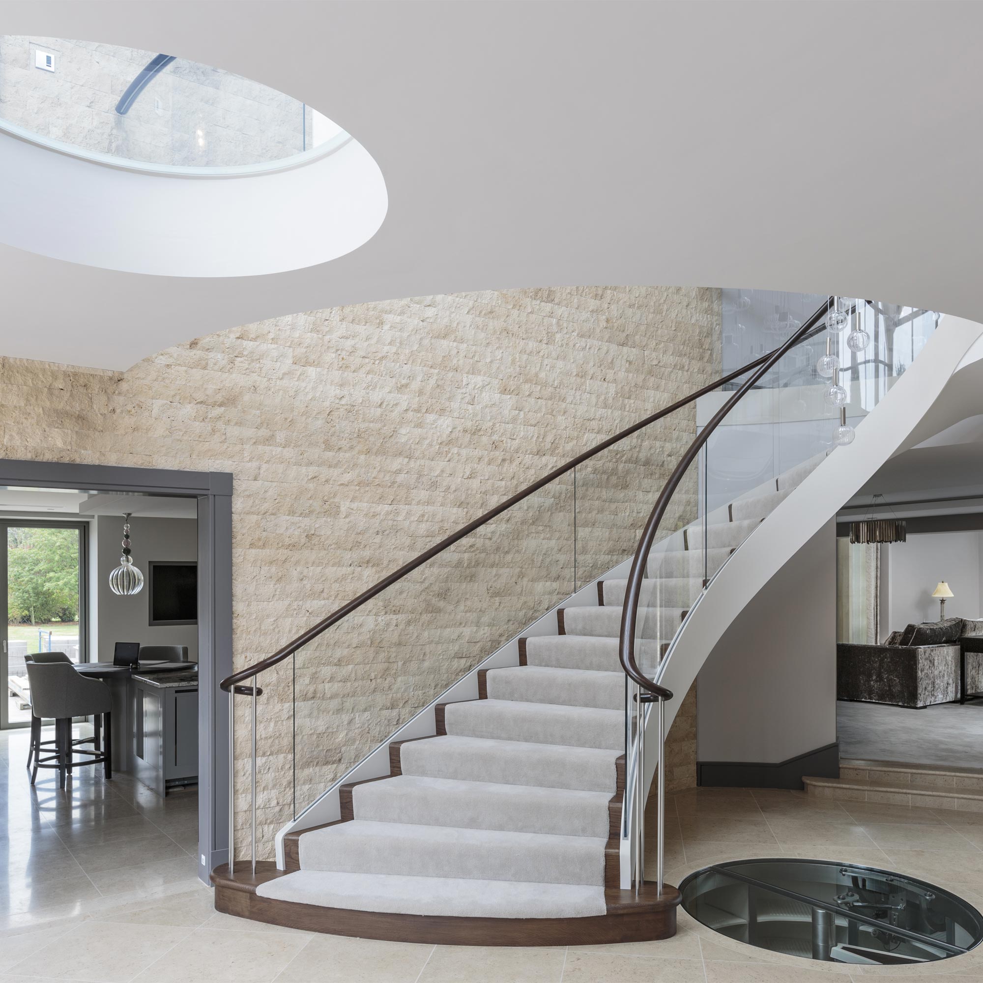 Helical Oak Stair, Yorkshire