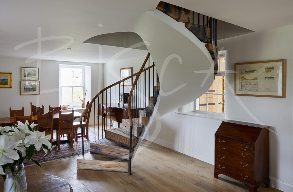 Recycled-Timber-Staircase,-Northumberland-4
