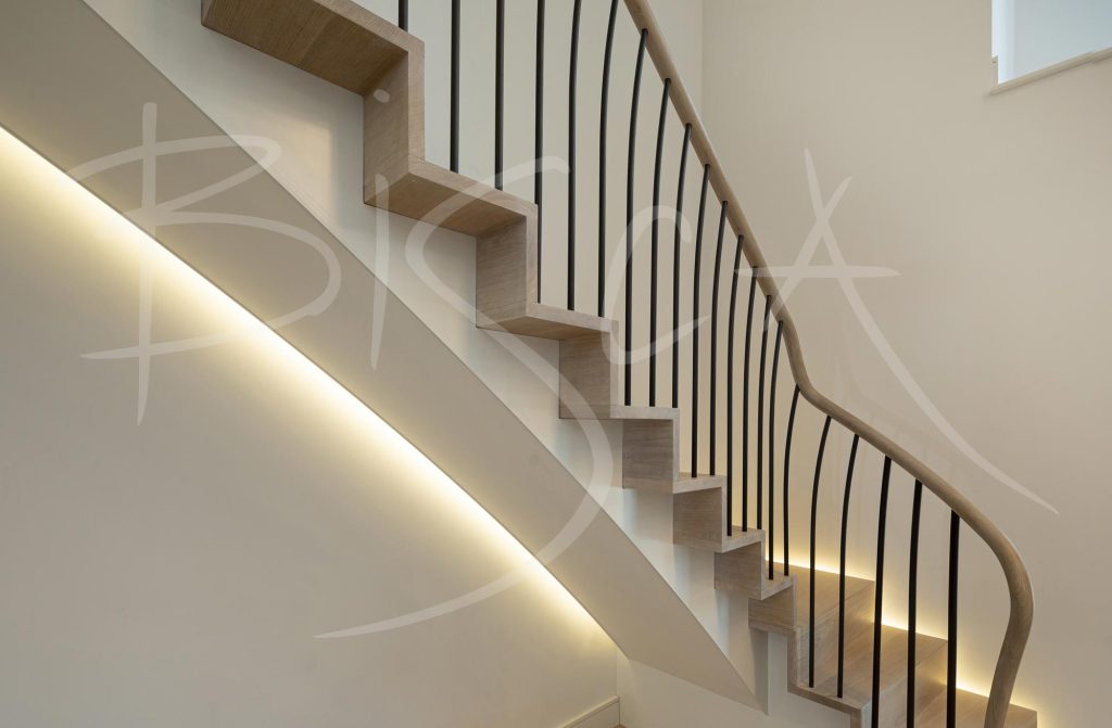 Modern Statement Staircase Oak Treads