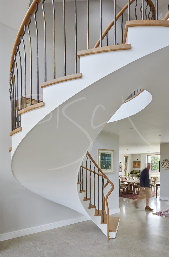 Modern Statement Staircase Helical Structure