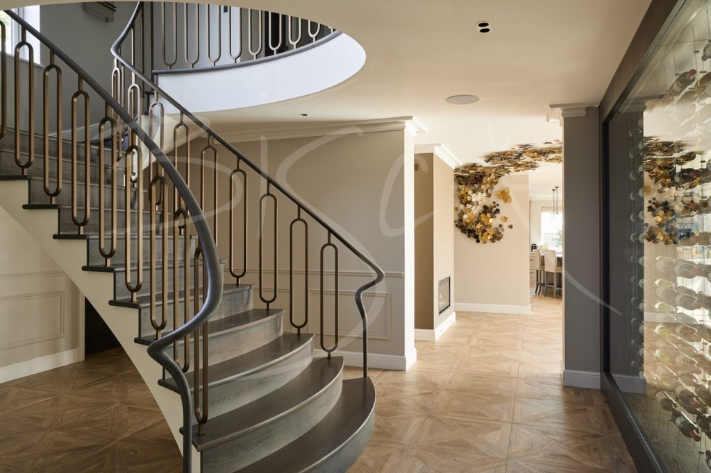 Floating Staircase Design with Oak Feature Treads 8146 Floating Staircase Design with Oak Feature Treads 8146