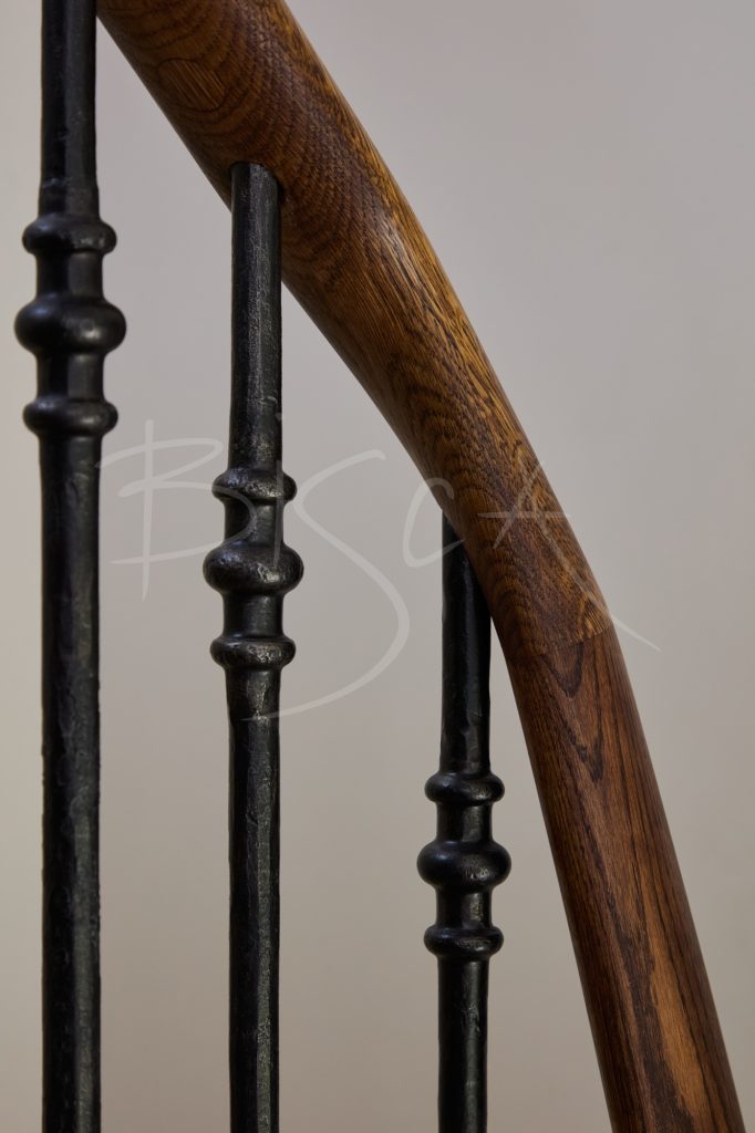 Mild Steel Balustrade, Curved Stair, 9518